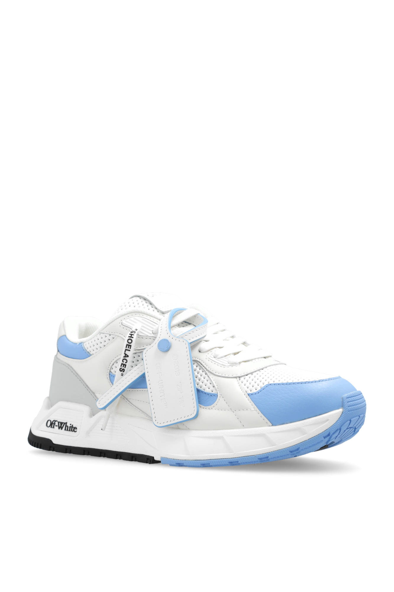 【Off White】KICK OFF WHITE NAVY BLUE ★関税送料込み Off-White Kick Off lace-up Sneakers | White | FARFETCH UK